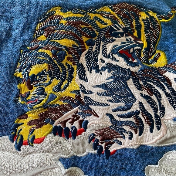 KENZO Men's sz S Embroidered Tiger Zip Up HOODIE - Picture 14 of 15